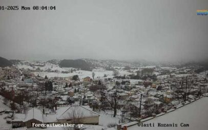 Στα λευκά η Δυτική Μακεδονία-Δείτε live κάμερες