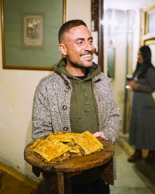 Πίτα με πράσα και δαμάσκηνα, από τη Φλώρινα