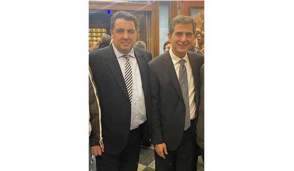 Ο Λάζαρος Γκερεχτές στα εγκαίνια της έκθεσης κειμηλίων και τεκμηρίων στο ΥΜΑΘ
