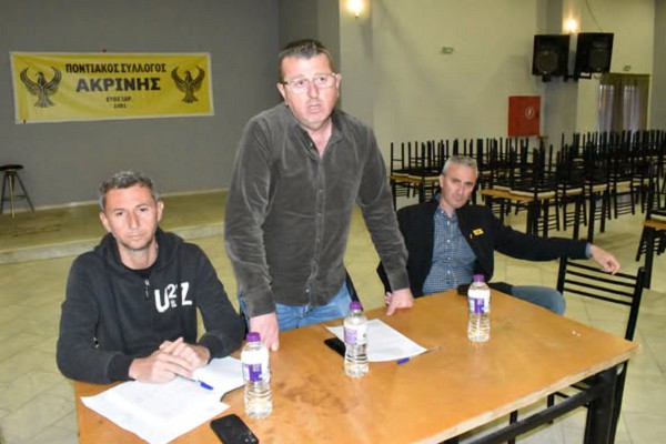 Ενημερωτική συνάντηση, στην Ακρινή, με σκοπό την αρτιότερη οργάνωση και τον καλύτερο συντονισμό των εργασιών πρασίνου