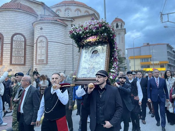Η λιτανεία της εικόνας της Παναγίας της Ζιδανιώτισσας στην Κοζάνη