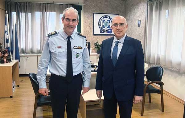 Εθιμοτυπική επίσκεψη του Βουλευτή Μ. Παπαδόπουλου στον Γενικό Περιφερειακό Αστυνομικό Διευθυντή Δυτικής Μακεδονίας Κ. Σπανούδη