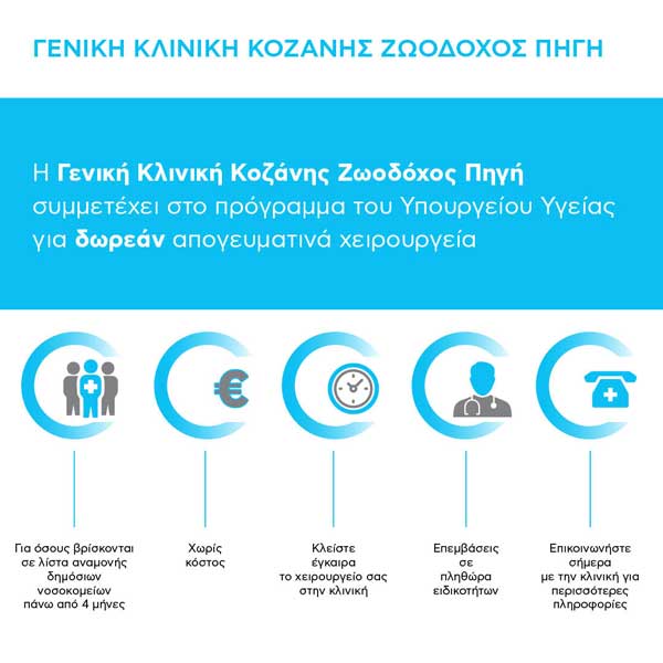 Συμμετοχή της “Euromedica” Ζωοδόχος Πηγή στο πρόγραμμα των δωρεάν απογευματινών χειρουργείων