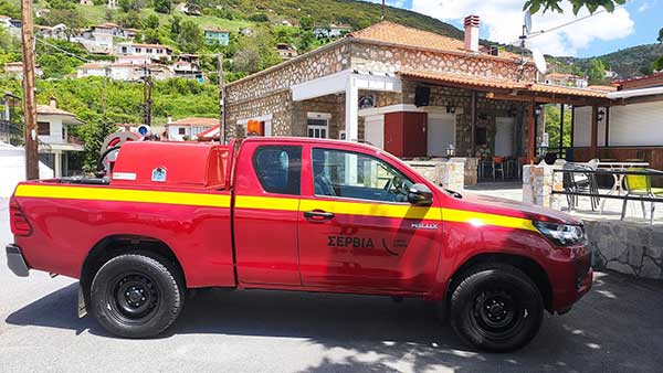 Καινούριο πυροσβεστικό όχημα με έδρα το Μεταξά