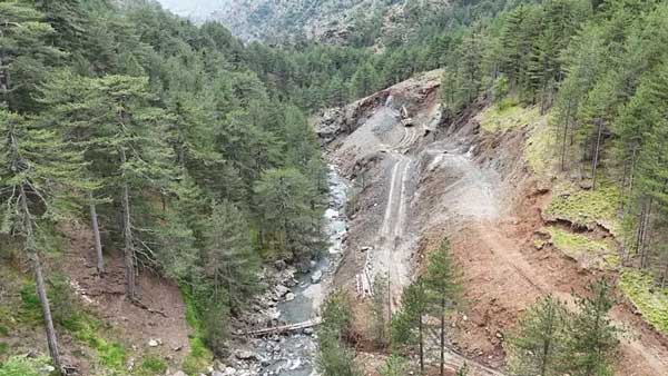 Προσωρινή διακοπή των εργασιών στο Ρέμα Γιότσα με απόφαση του Πρωτοδικείου Γρεβενών