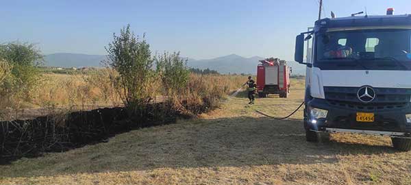 Πολιτική Προστασία Δήμου Φλώρινας: Κατάσβεση πυρκαγιάς στις κοινότητες Αμμοχωρίου και Ιτέας