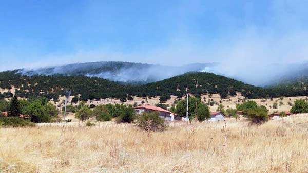 Ενισχύονται οι δυνάμεις πυρόσβεσης στα Λιβερά Κοζάνης – Πλησιάζει αργά η φωτιά το χωριό