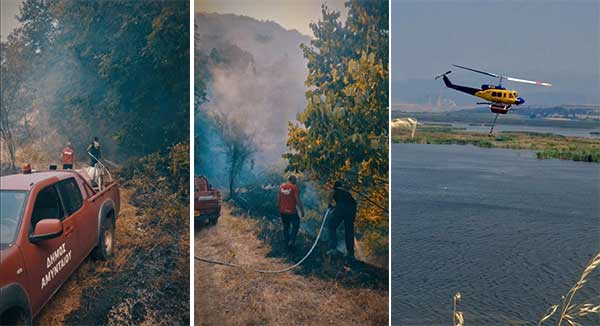 Υπό έλεγχο η πυρκαγιά ανάμεσα σε Βαρικό και Λέχοβο