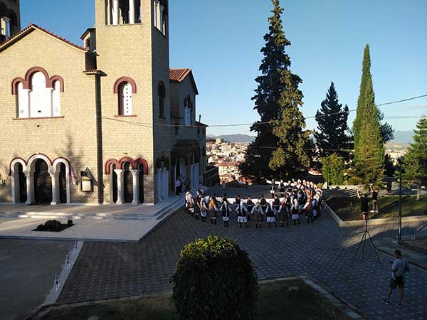 Δεύτερη μέρα τηλεοπτικών γυρισμάτων με τον Σύνδεσμο Γραμμάτων και Τεχνών Κοζάνης στον Ι.Ν. Αγίου Νικάνορα