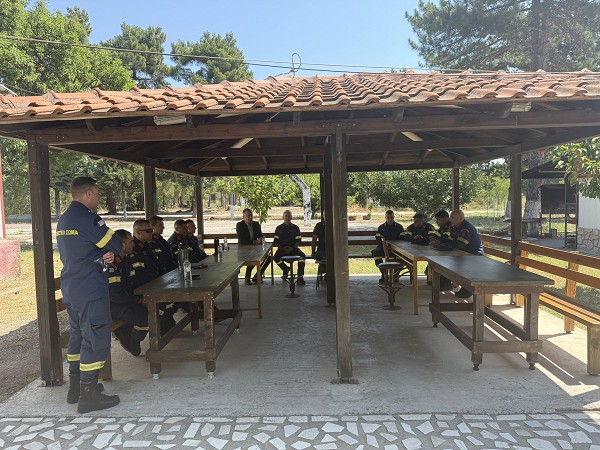 Στην Πυροσβεστική Διοίκηση και στην ΕΜΟΔΕ ο Στάθης Κωνσταντινίδης