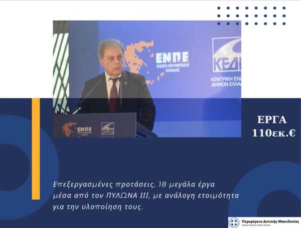 Τα προτεινόμενα 18 έργα που εντάσσονται στο χρηματοδοτικό εργαλείο του Πυλώνα ΙΙΙ