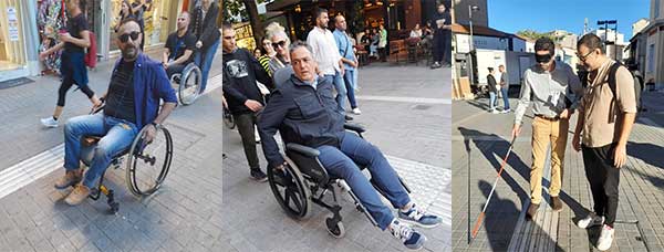 Κινούμενοι με αμαξίδιο και μπαστούνι σε μια μη προσβάσιμη Κοζάνη