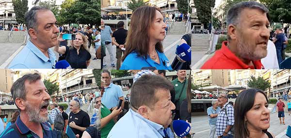 Οι πρώτες δηλώσεις της συγκέντρωσης για την καύση απορριμμάτων στην κεντρική πλατεία της Κοζάνης
