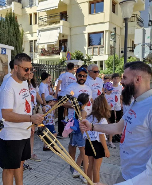 Από τη Φλώρινα πέρασε η 23η Πανελλήνια Λαμπαδηδρομία Εθελοντών Αιμοδοτών