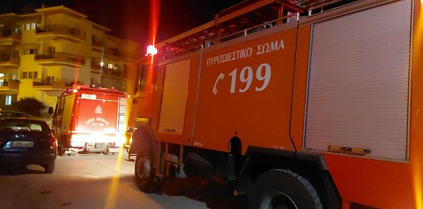 Πυροσβεστική στην οδό Λ. Κουβέλη στην Κοζάνη μετά από κλήση για έντονο καπνό