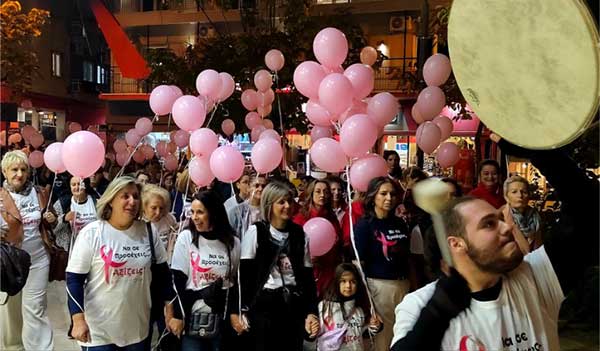 Η Ροζ Πορεία Ελπίδας «φώτισε» την Κοζάνη με μηνύματα δύναμης και πρόληψης