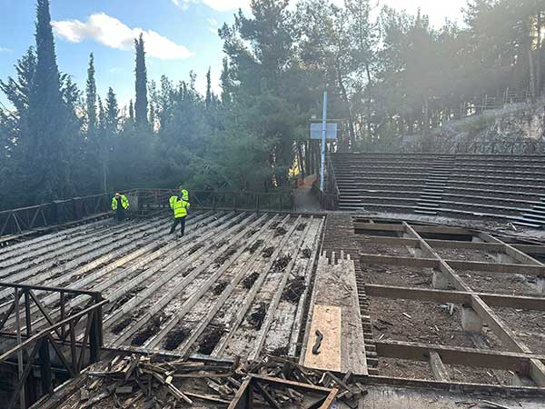 Ξεκίνησαν οι εργασίες συντήρησης του υπαίθριου δημοτικού θεάτρου Κοζάνης