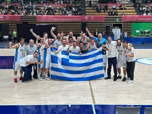Χάλκινο μετάλλιο για την Εθνική Ομάδα Μπάσκετ Κωφών στους Deaflympics Tokyo2025