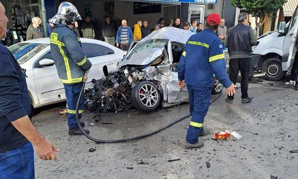 Πτολεμαΐδα: Eκτός κινδύνου οι δύο τραυματίες του χθεσινού τροχαίου
