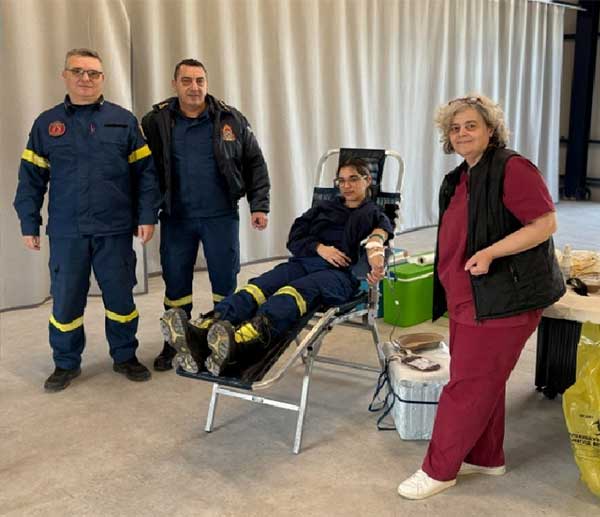 Εθελοντική αιμοδοσία πραγματοποιήθηκε στην Σχολής Πυροσβεστών Πτολεμαΐδας