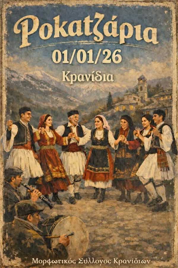 “Ροκατζάρια” την Πρωτοχρονιά στα Κρανίδια