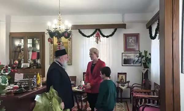 Η Αλεξάνδρα Σδούκου επισκέφθηκε το Μητροπολίτη Γρεβενών κ. Δαβίδ