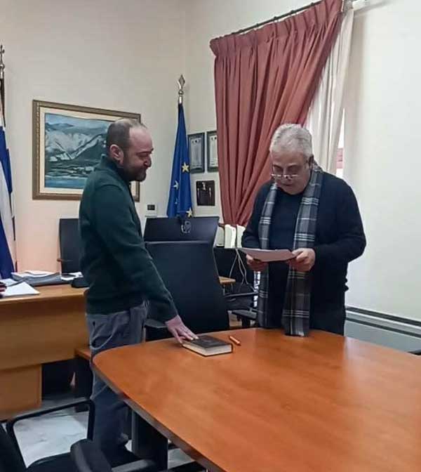 Ορκωμοσία νέου υπαλλήλου στο Δήμο Βελβεντού