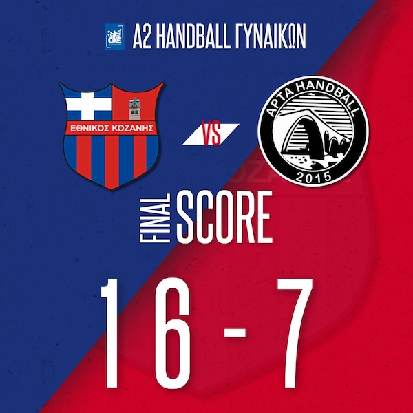 Α2 Handball Γυναικών: Πρώτη νίκη για τον Εθνικό Κοζάνης