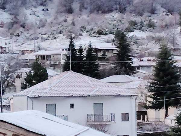 Το πρώτο χιόνι στη Βλάστη