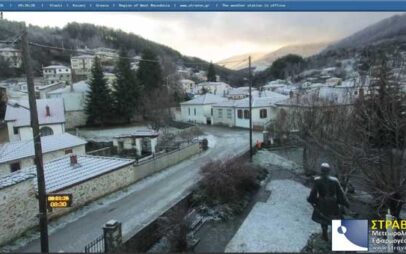 Στα λευκά περιοχές της Δυτικής Μακεδονίας (live camera)