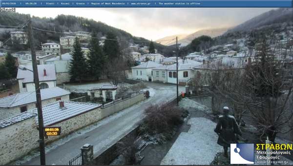 Στα λευκά περιοχές της Δυτικής Μακεδονίας (live camera)