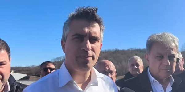 Επίσκεψη του Υπουργού Υποδομών Xρ. Δήμα στον κόμβο Κηπουριού για την εξέλιξη του Ε65