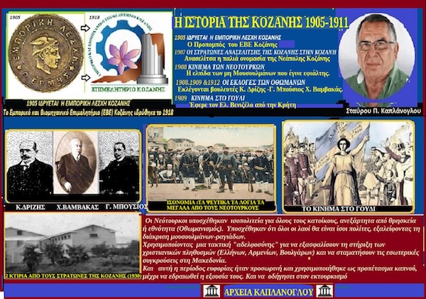 Ιστορία της Κοζάνης 1905- 1911 (47ο) – του Σταύρου Π. Καπλάνογλου Συγγραφέα – Ιστορικού ερευνητή