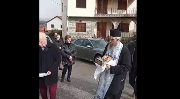 H υποδοχή του Ιερού Λειψάνου του Οσίου Νικάνορα στην Ροδιανή