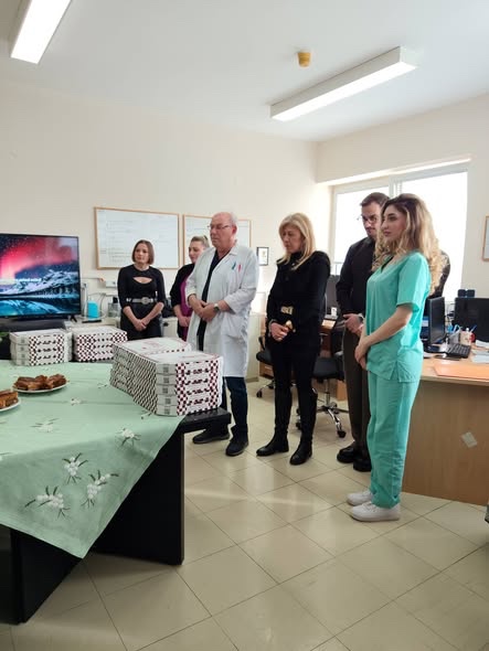 Κοπή πίτας στην Παθολογική κλινική του Μποδοσάκειου Νοσοκομείου Πτολεμαΐδας
