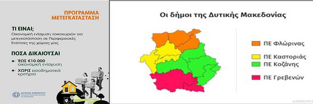 Γιατί κάποιος να έρθει στη Δυτική Μακεδονία με ένα πρόγραμμα που δίνει 10.000 ευρώ;