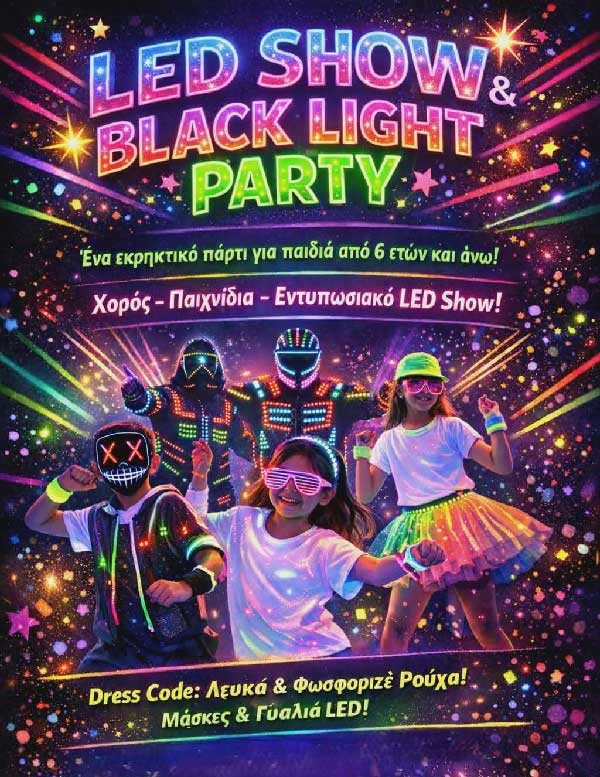 Το Sourdaki συνεχίζεται σήμερα με Light Show & Black Light Party