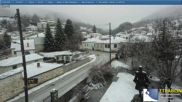 Χιόνισε στη Βλάστη, στο Πισοδέρι, στο Νυμφαίο και στη Σαμαρίνα