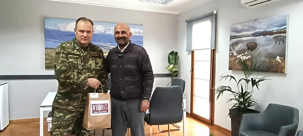 Εθιμοτυπική επίσκεψη του Διοικητή του 1ου Συντάγματος Πεζικού στο Δήμο Πρεσπών