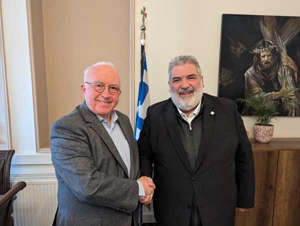 Επίσκεψη του Προέδρου της ΑΕΜΥ, κ. Κύριλλου Παπακυρίλλου στον Δήμαρχο Εορδαίας, Παναγιώτη Πλακεντά