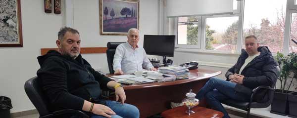 Με το Διευθυντή ΛΚΔΜ Α. Νίκου συναντήθηκε το νέο προεδρείο του “Σπάρτακου”