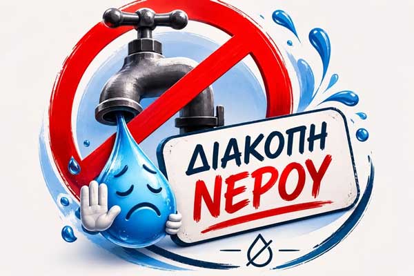 Δευτέρα 26 Οκτωβρίου, διακοπή υδροδότησης έως τις 14.00 σε οδούς της Κοζάνης