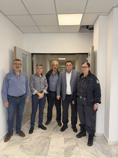 Επίσκεψη του Λάζαρου Γκερεχτέ στη Σχολή Αστυφυλάκων Γρεβενών