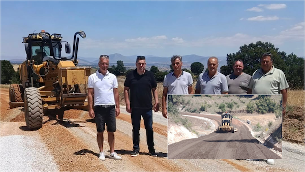 Χαρίσιος Γκοβεδάρος: Εξελίσσεται η κατασκευή του έργου “Βελτίωση οδού Κερασιά-Μηλιά”