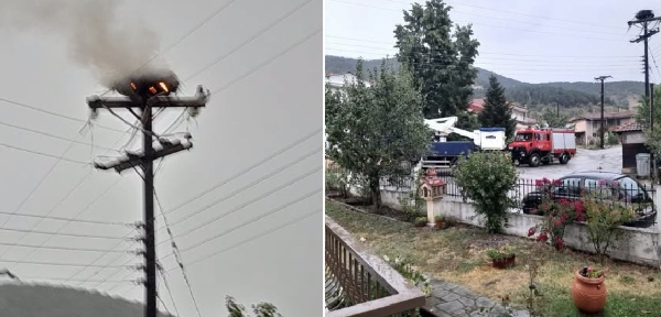 Φούφας: Φωτιά σε φωλιά πελαργών