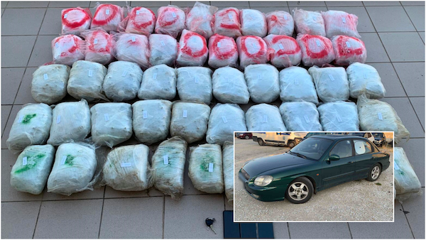 Φλώρινα: Συνελήφθη 68χρονος για διακίνηση μεγάλης ποσότητας ακατέργαστης κάνναβης, συνολικού βάρους 55 κιλών και 422 γραμμαρίων