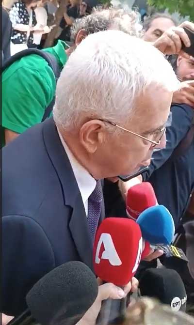 Κηδεία Βάγιας Νέστορα: Δηλώσεις του κοινοβουλευτικού εκπροσώπου της ΝΔ Στράτου Σιμόπουλου