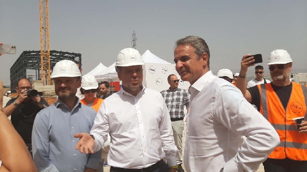 Ο Κυριάκος Μητσοτάκης στο ΣΗΘΥΑ στον ΑΗΣ Καρδιάς