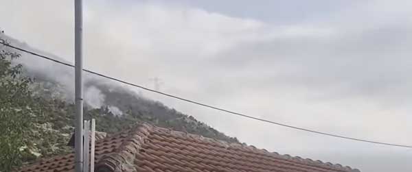 Συνεχίζεται η προσπάθεια κατάσβεσης της πυρκαγιάς στην Κρυσταλλοπηγή