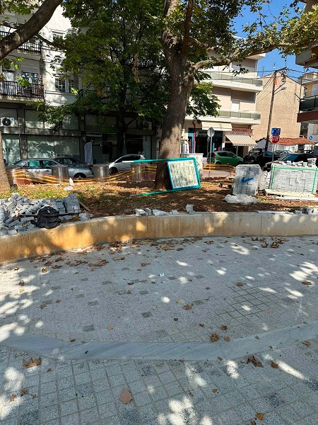 Οι εργασίες στην πλατεία Μικράς Ασίας οδεύουν προς την ολοκλήρωσή τους